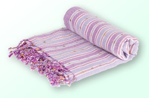 Sauna Łaźnia - Hammam Ręcznik 100% Bawełna Pompon LILA